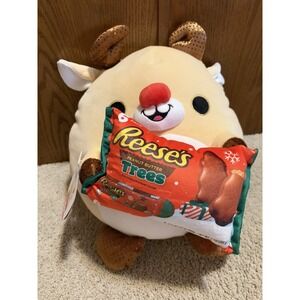Snackles Plush Reeses Reindeer Peanut Butter 14" Ultra Soft Great Gift!